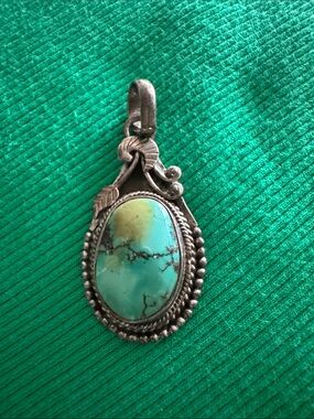 Turquoise Silver Pendant